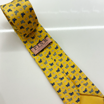 PINK Corbata Amarilla con Patrón