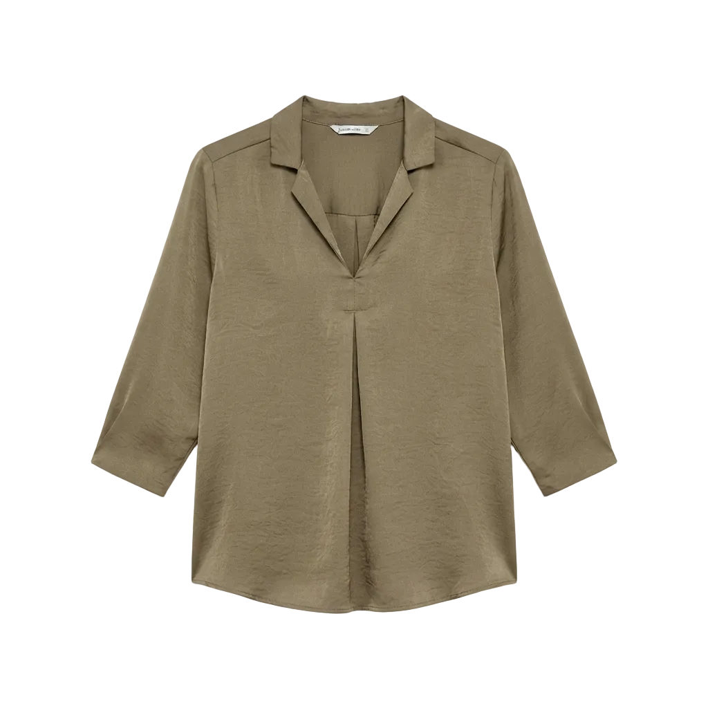 Stradivarius Blusa Verde Oliva