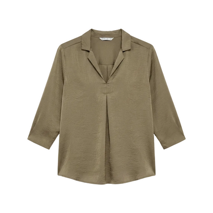 Stradivarius Blusa Verde Oliva