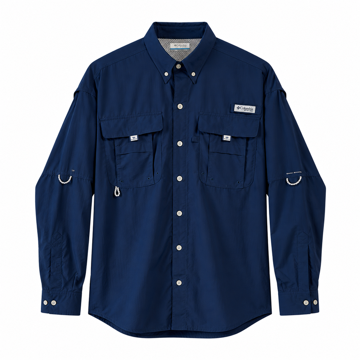 Columbia Camisa PFG Bahama Azul Marino Hombre (M)