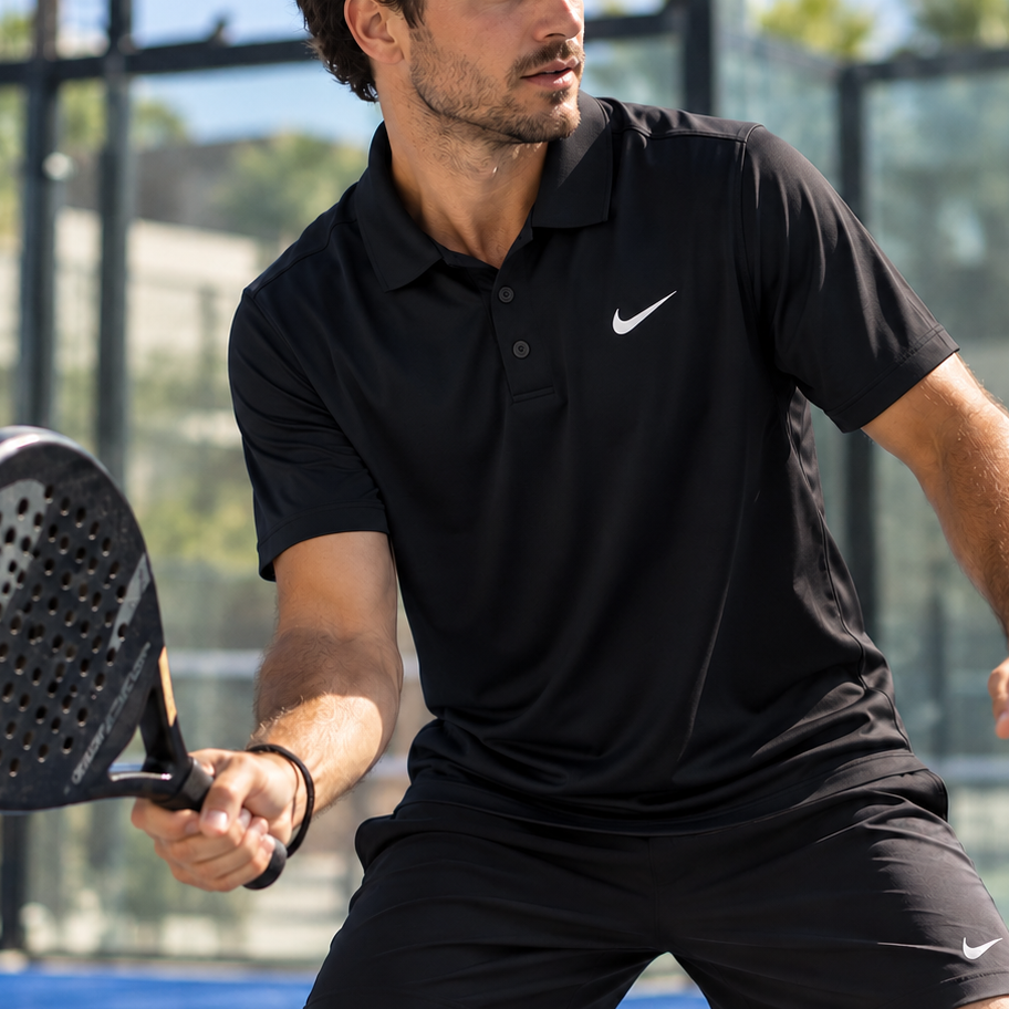 Nike Polo Dry Fit Negro (XL)