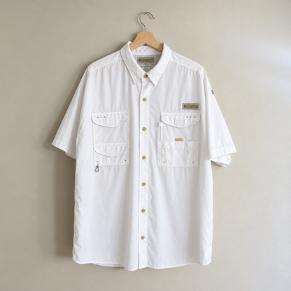 Columbia Camisa PFG Bonehead Blanco Hombre (XXL)