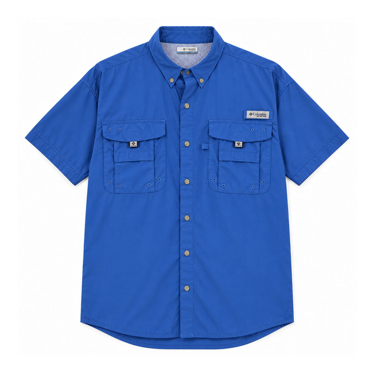 Columbia Camisa  PFG Bahama Azul Royal Hombre (XL)