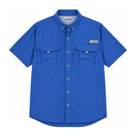 Columbia Camisa  PFG Bahama Azul Royal Hombre (XL)