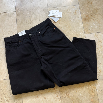 H&M Barrel Jeans Negros (12) NUEVOS