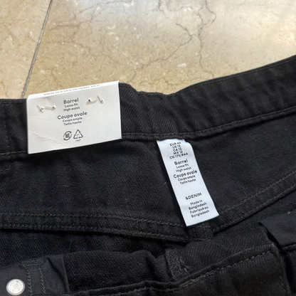 H&M Barrel Jeans Negros (12) NUEVOS