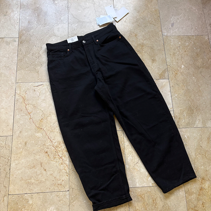 H&M Barrel Jeans Negros (12) NUEVOS