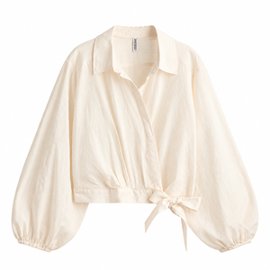 H&M Cotton Wrap Shirt (M) NUEVA