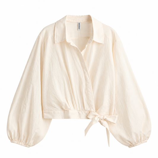 H&M Cotton Wrap Shirt (M) NUEVA