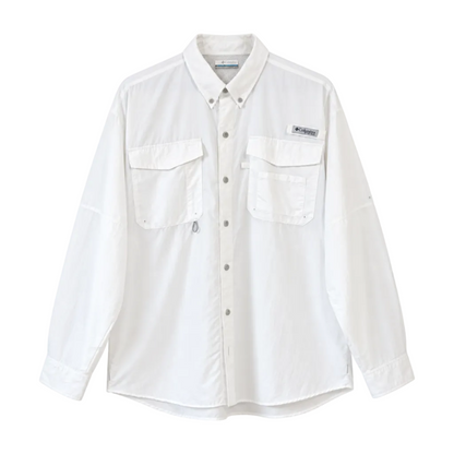 Columbia Camisa PFG Technical Blanco Hombre (XL)
