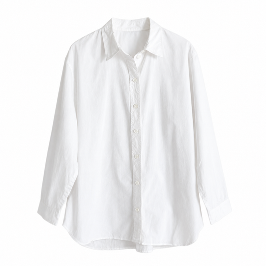 Zara Camisa Blanca Oxford Mujer (L)