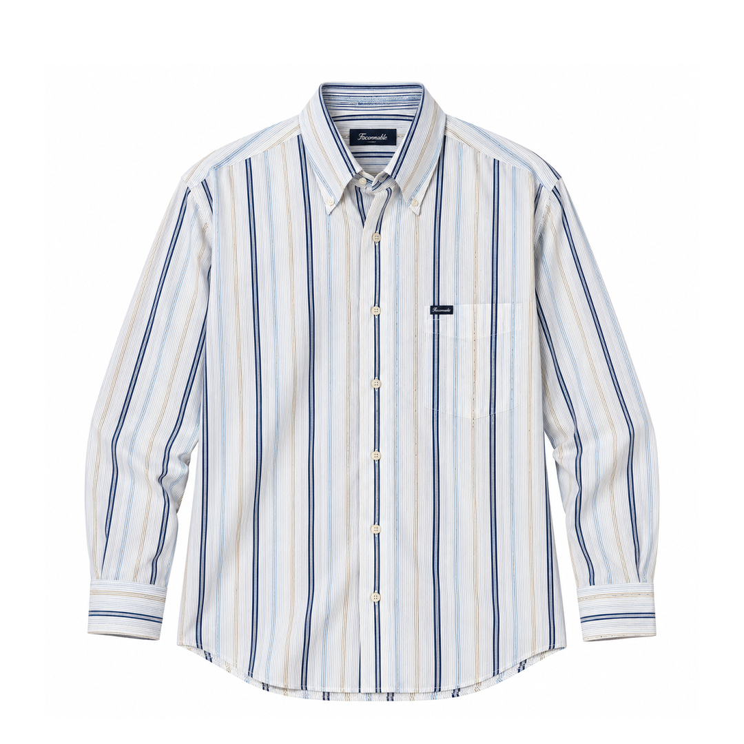 Façonnable Camisa de Rayas (M)