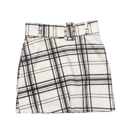 SHEIN Falda de Cuadros Beige/Negra