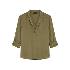 Bershka Blusa Verde Oliva
