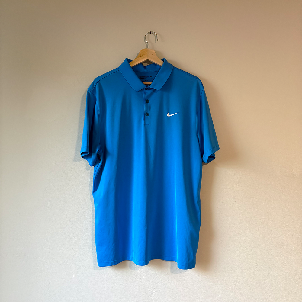Nike Polo Dry Fit Azul (XL)
