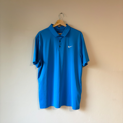 Nike Polo Dry Fit Azul (XL)