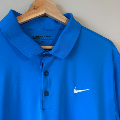 Nike Polo Dry Fit Azul (XL)