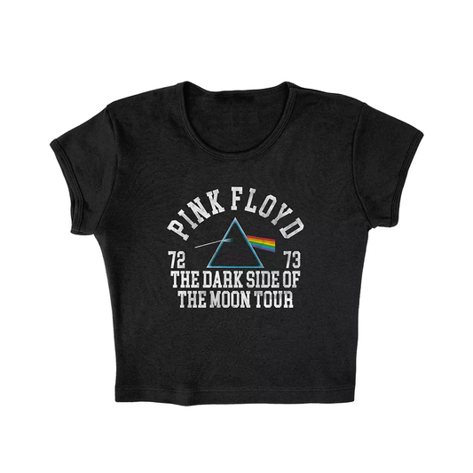 Pull & Bear Crop Graphic T-Shirt