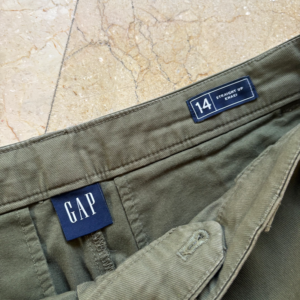 Gap Mid Rise Twill Barrel Pants (14)