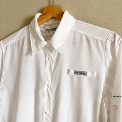 Columbia Camisa PFG Tamiami Blanco Mujer (S)