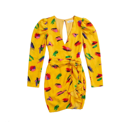 Atikshop Vestido Print Amarillo